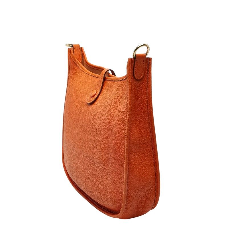 Hermes Evelyne I Anne PM Shoulder Bag Orange Togo — view 2