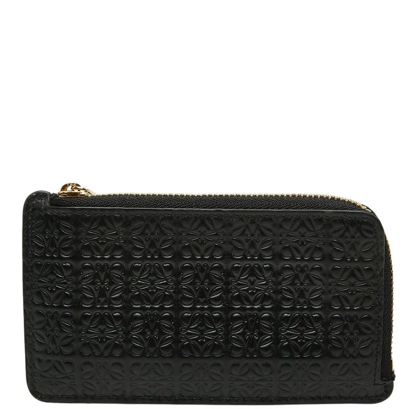 Loewe Anagram Card Case Black Leather