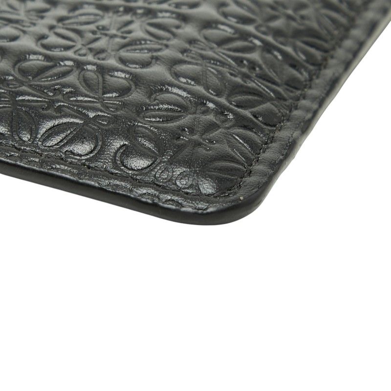 Loewe Anagram Card Case Black Leather — view 5