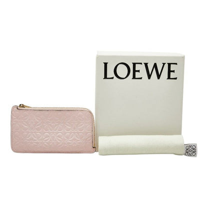 Loewe Anagram Card Case Pink Leather — view 9