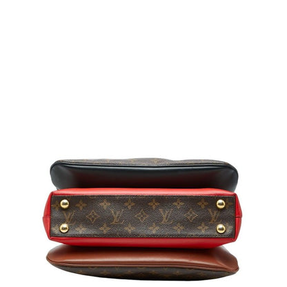 Louis Vuitton Monogram Mille Feuille 2-Way Shoulder Bag Brown Leather — view 3