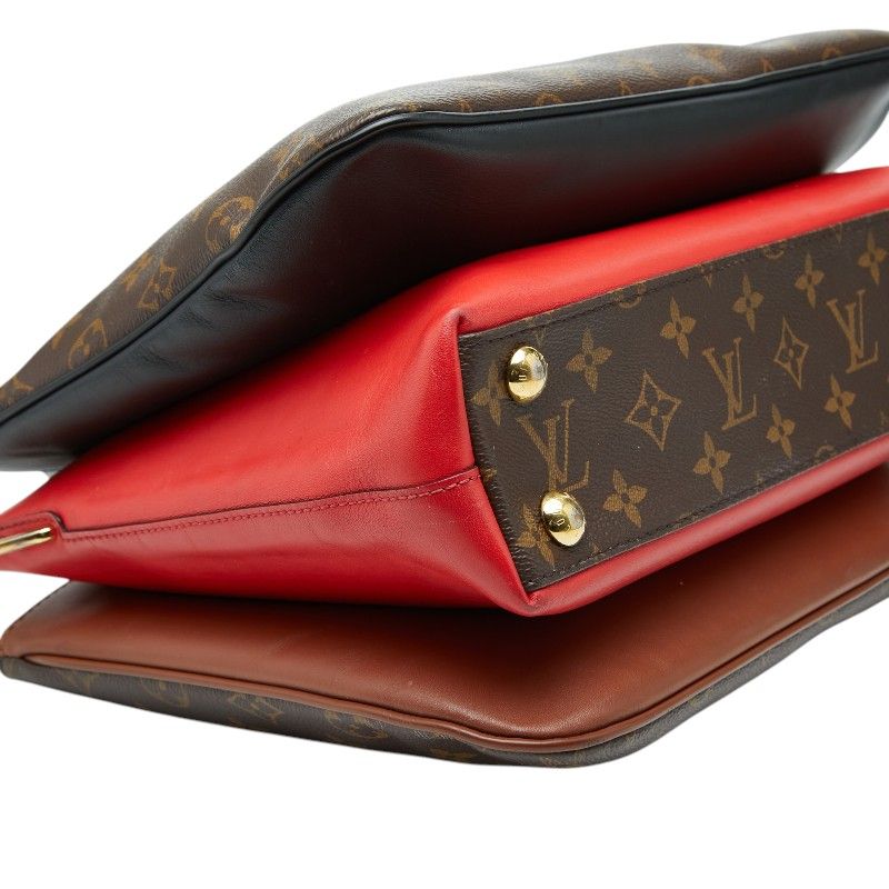 Louis Vuitton Monogram Mille Feuille 2-Way Shoulder Bag Brown Leather — view 5