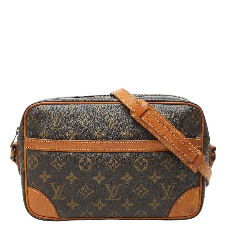 Louis Vuitton Monogram Trocadero 27 Crossbody Shoulder Bag Brown Leather