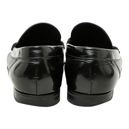 Dolce & Gabbana Logo Dress Shoes Driving Bit 7.5 Black Leather & — view 4