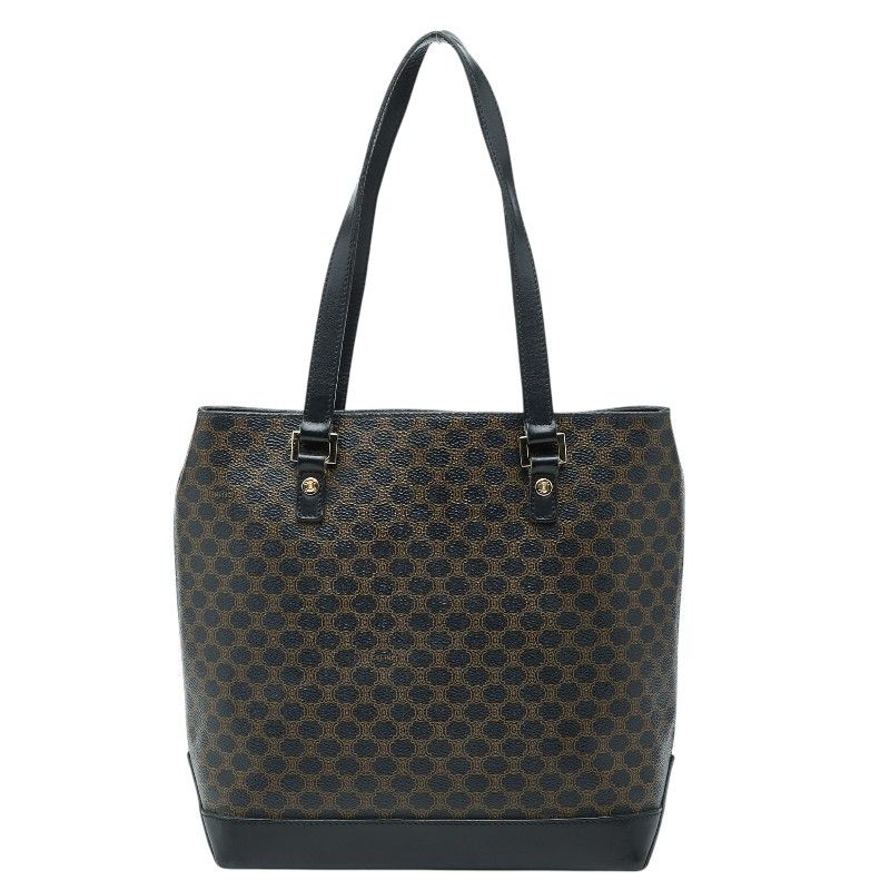 Celine Macadam Triomphe Handbag Black