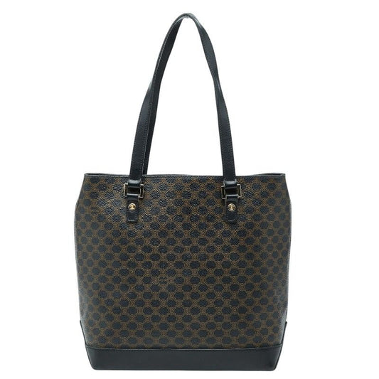 Celine Macadam Triomphe Handbag Black