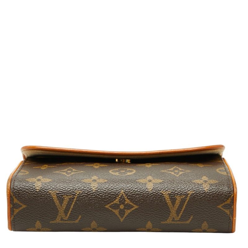 Louis Vuitton Monogram Pochette Florentine Pouch Brown Leather — view 3