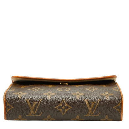 Louis Vuitton Monogram Pochette Florentine Pouch Brown Leather — view 3