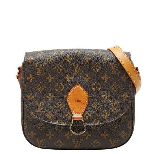 Louis Vuitton Monogram Saint Cloud 24 Crossbody Shoulder Bag Brown Leather