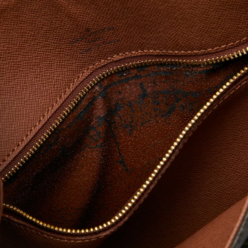 Louis Vuitton Monogram Saint Cloud 24 Crossbody Shoulder Bag Brown Leather — view 7
