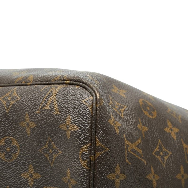 Louis Vuitton Monogram Neverfull GM Tote Shoulder Bag Brown Leather — view 6