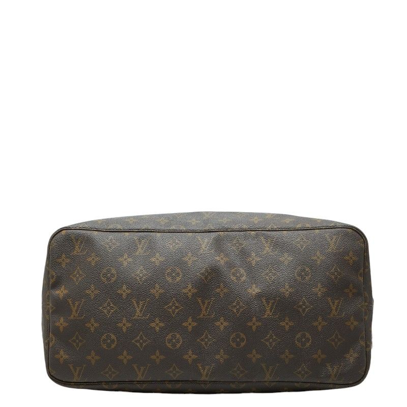 Louis Vuitton Monogram Neverfull GM Tote Shoulder Bag Brown Leather — view 3