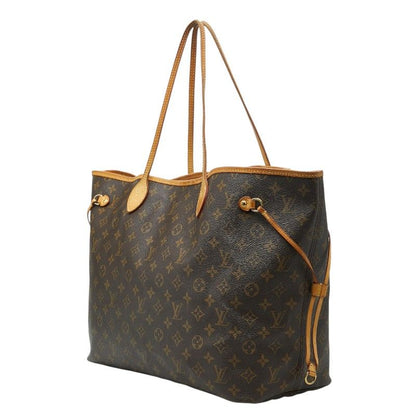 Louis Vuitton Monogram Neverfull GM Tote Shoulder Bag Brown Leather — view 2