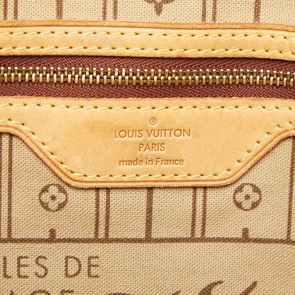 Louis Vuitton Monogram Neverfull GM Tote Shoulder Bag Brown Leather — view 9