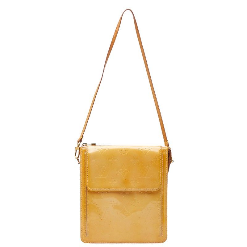 Louis Vuitton Vernis Shoulder Bag Yellow Enamel