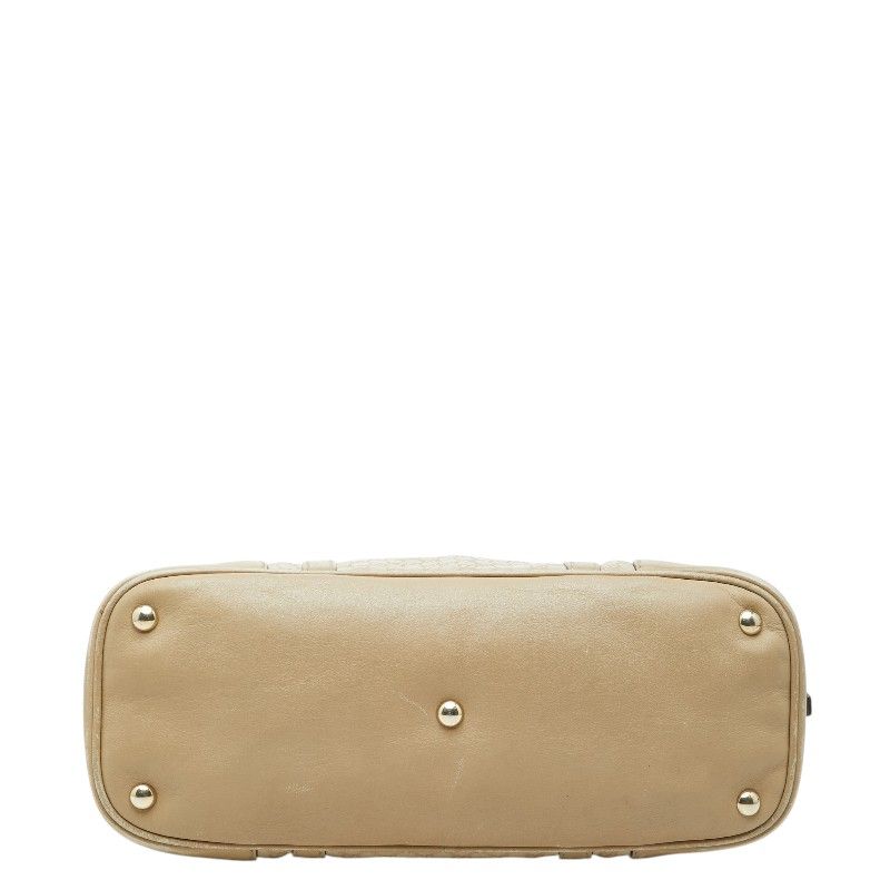 Gucci GG Supreme 2-Way Shoulder Bag Beige Leather — view 3