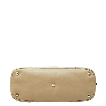 Gucci GG Supreme 2-Way Shoulder Bag Beige Leather — view 3
