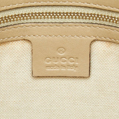 Gucci GG Supreme 2-Way Shoulder Bag Beige Leather — view 7