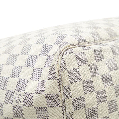 Louis Vuitton Damier Azur Neverfull GM Shoulder Bag Tote White Brown Leather — view 7