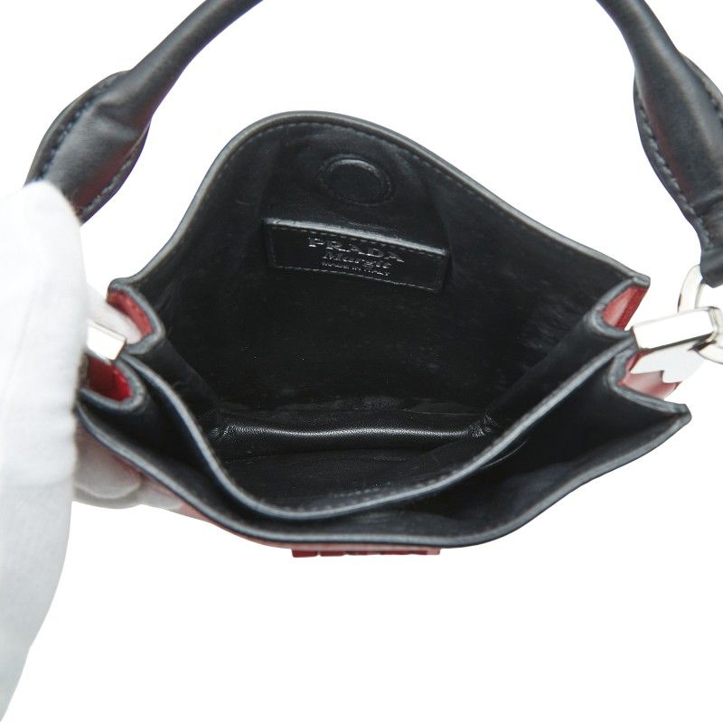 Prada Magite 2-Way Shoulder Bag Red Leather — view 8