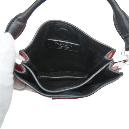 Prada Magite 2-Way Shoulder Bag Red Leather — view 8