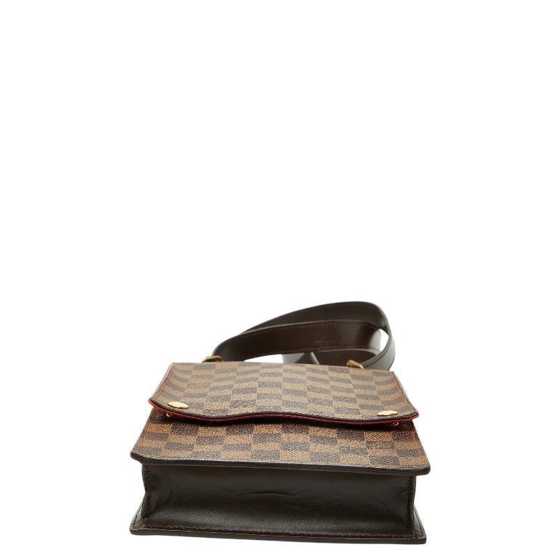 Louis Vuitton Damier Portobello Crossbody Shoulder Bag Brown Leather — view 3
