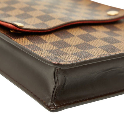 Louis Vuitton Damier Portobello Crossbody Shoulder Bag Brown Leather — view 5