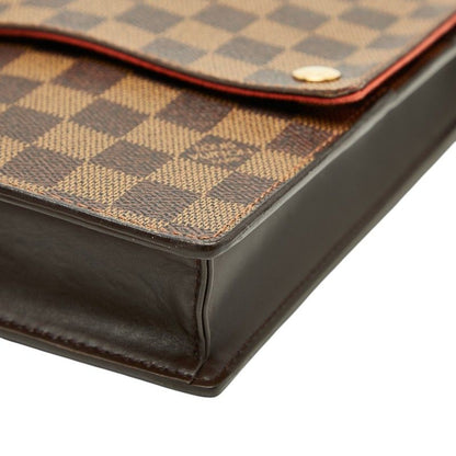 Louis Vuitton Damier Portobello Crossbody Shoulder Bag Brown Leather — view 4