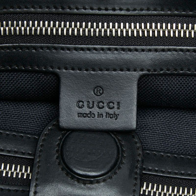 Gucci GG Supreme Tote Shoulder Bag 2-Way Black Leather — view 9