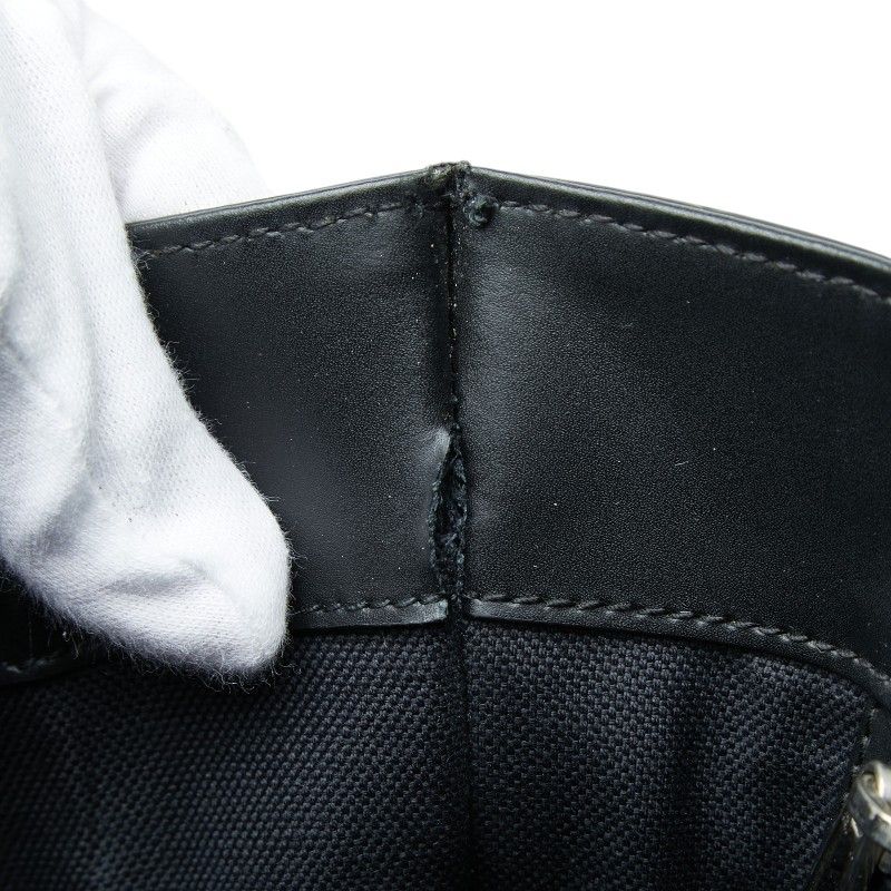 Gucci GG Supreme Tote Shoulder Bag 2-Way Black Leather — view 7