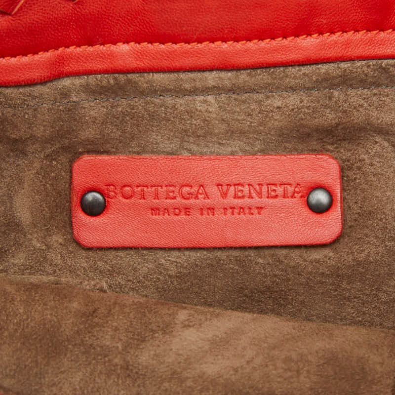 Bottega Veneta Intrecciato Shoulder Bag Orange Leather — view 7