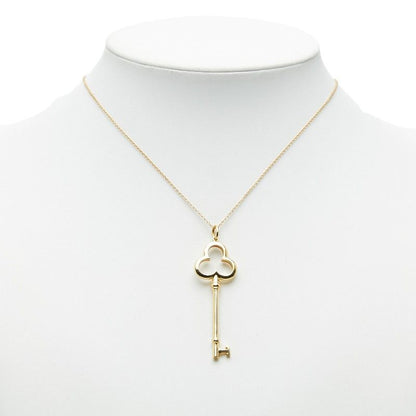 Tiffany & Co Trefoil Key Necklace 18k Yellow Gold — view 7