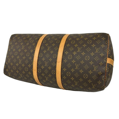Louis Vuitton Keepall Bandouliere 55 Monogram Leather 2-Way Boston Bag Brown — view 8