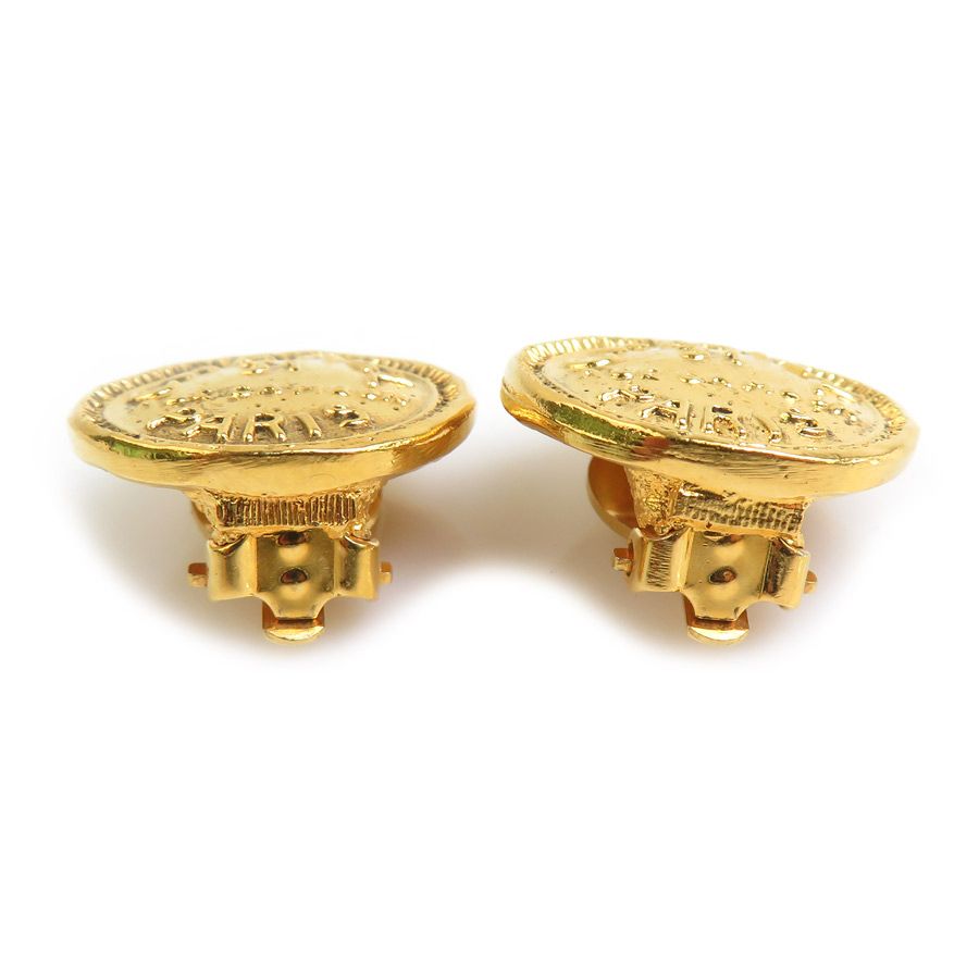 Chanel Earrings Vintee Gold — view 4