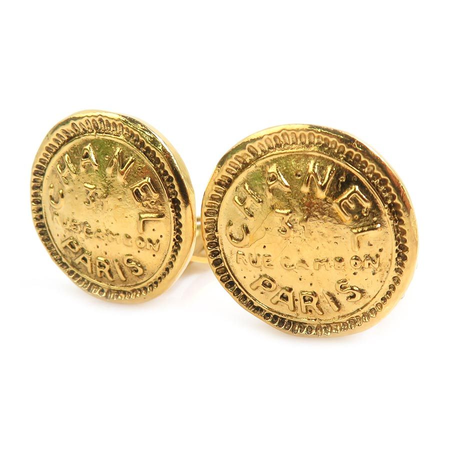 Chanel Earrings Vintee Gold — view 2