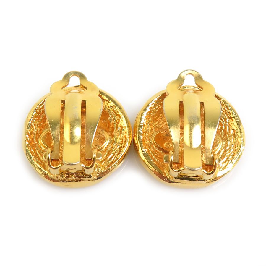 Chanel Earrings Vintee Gold — view 5