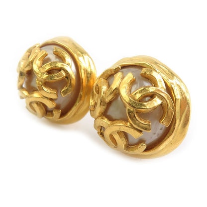 Chanel Earrings Vintee Gold — view 2