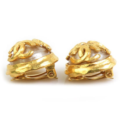 Chanel Earrings Vintee Gold — view 3