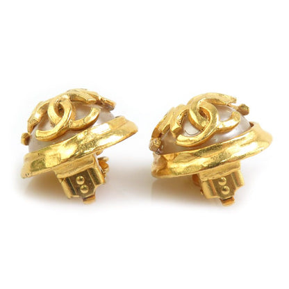 Chanel Earrings Vintee Gold — view 4