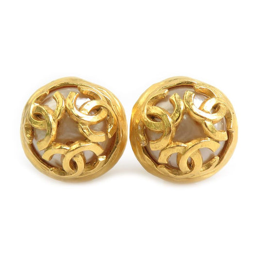 Chanel Earrings Vintee Gold