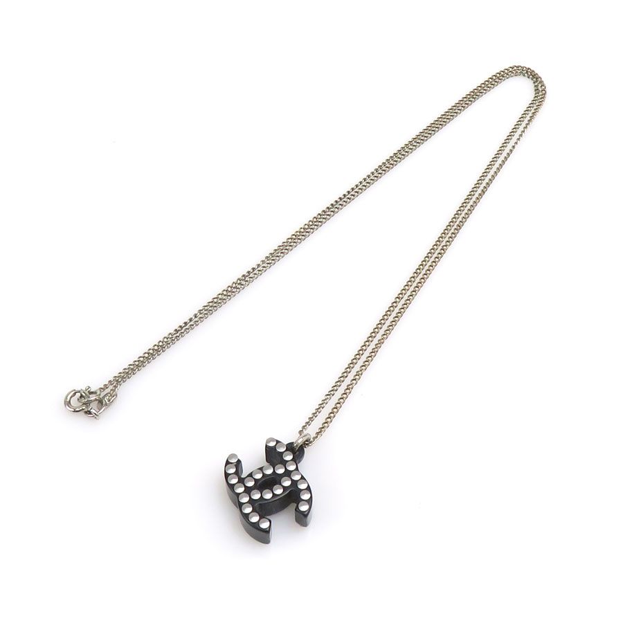 Chanel Necklace Black — view 9