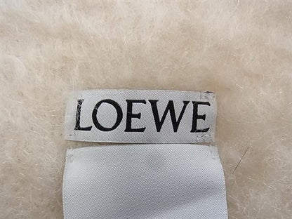Loewe Scarf Anagram a Ivory 73% Mohair 24% Nylon 3% Fringe — view 3