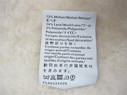Loewe Scarf Anagram a Ivory 73% Mohair 24% Nylon 3% Fringe — view 4