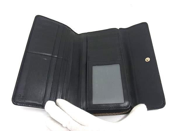 Gucci Wallet Micro Guccissima Zip Around Black Leather Flap Bifold — view 4
