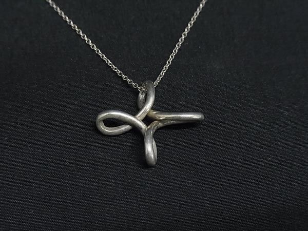 Tiffany & Co Necklace Elsa Peretti Infinity Cross Silver — view 2