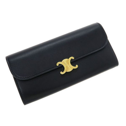 Celine Large Wallet Triomphe Shiny Calfskin
