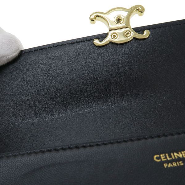 Celine Large Wallet Triomphe Shiny Calfskin — view 5