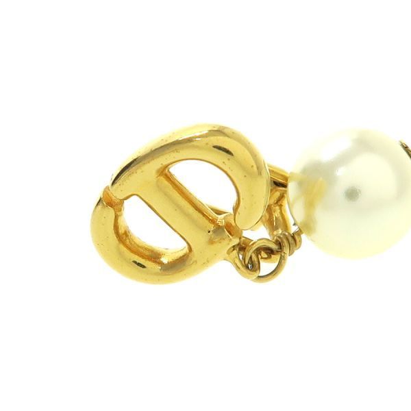 Dior CD Navy Clip Earrings — view 5