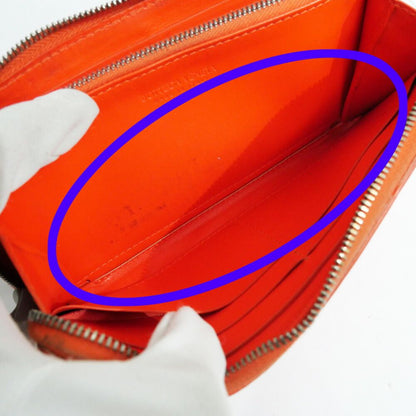 Bottega Veneta Zip Around Wallet Zipper Orange Silver — view 8