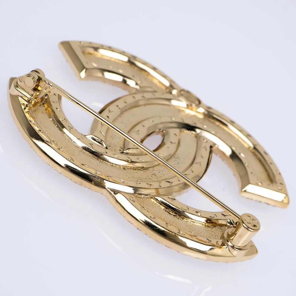 Chanel Cocomotiv Brooch C Cruises Collection Gold Line Stone Coco Quilted — view 7